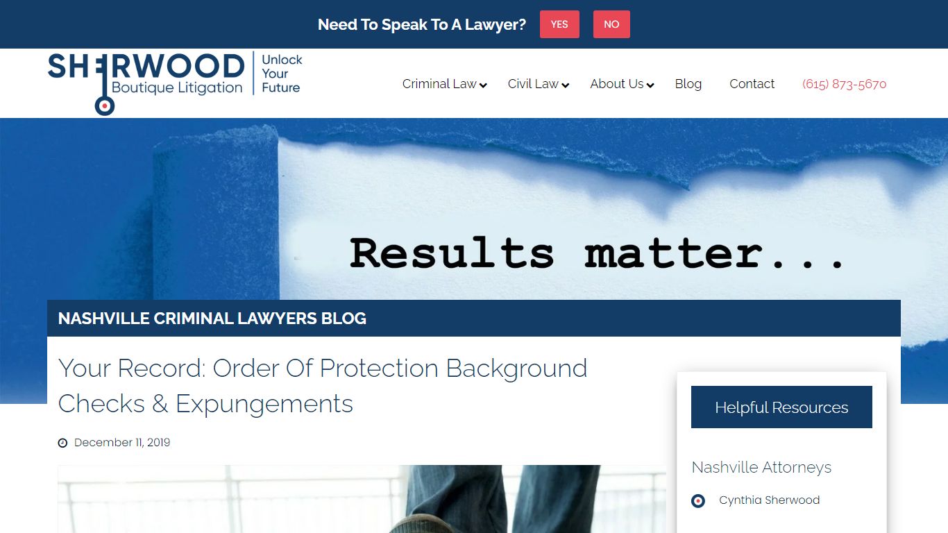 Orders of Protection | Expunge & Background Check | 615-Defense